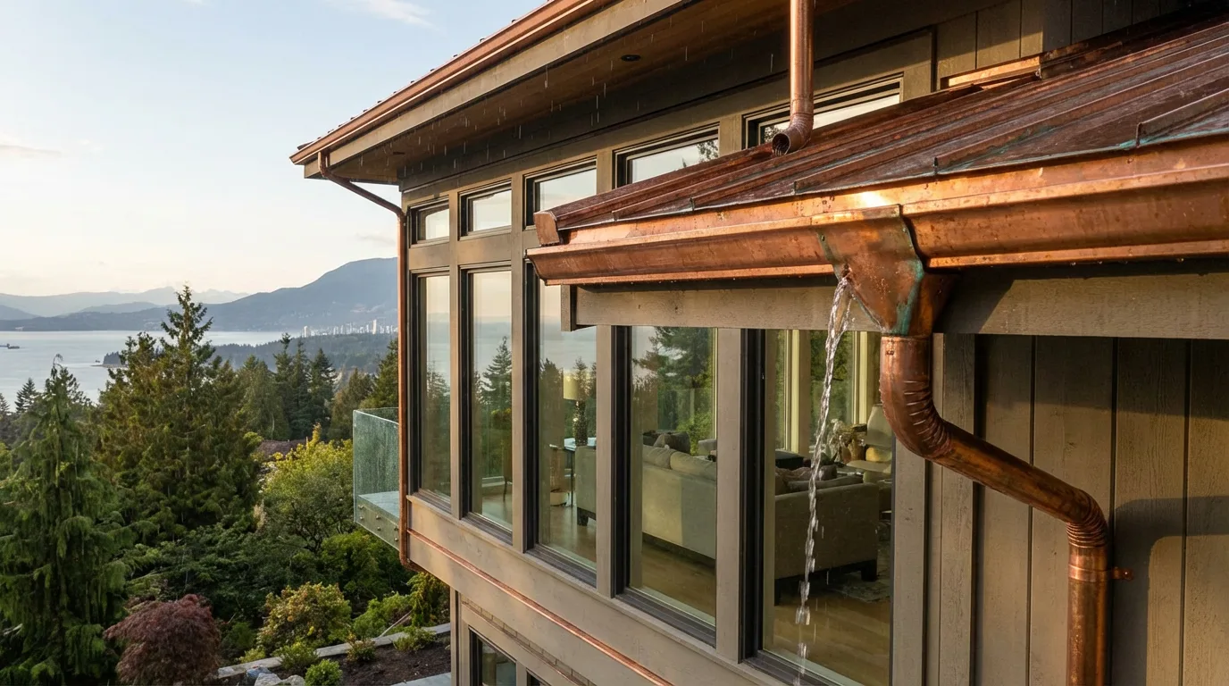 Copper Gutters for West Vancouver Homes - Pros, Cons, and Cost
