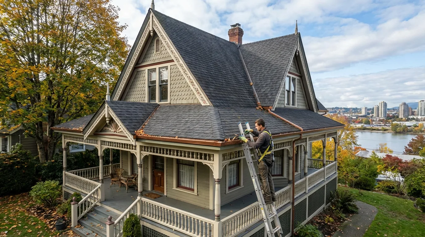 Gutter Maintenance for Heritage Homes in New Westminster